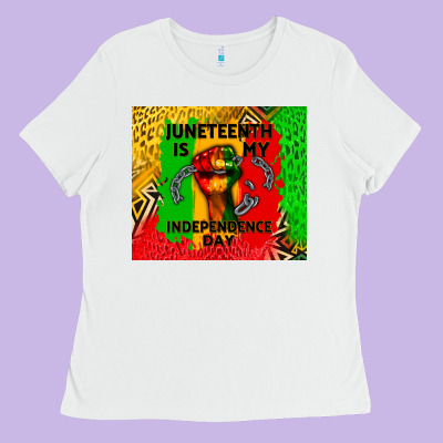 Juneteenth Is My Independence Day Ladies Tee Designed By Cowgirlartshop
