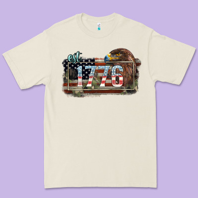 Eat. 1776 Eagle 4th Of July Premium Tee Designed By Howdyjamesfarm