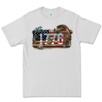 Dove Grey Eat. 1776 eagle 4th of july Premium Tee - HowdyJamesFarm