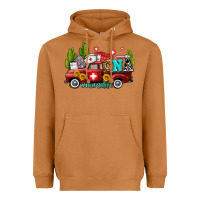 Meerkat cna nurse truck with cactus and sunflowers Heavyweight Hoodie - AdoDesignShop