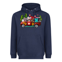Navy cna nurse truck with cactus and sunflowers Heavyweight Hoodie - AdoDesignShop
