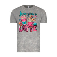 Cloud Rock love you a latte Vintage Tee - OliviaCreatesArt