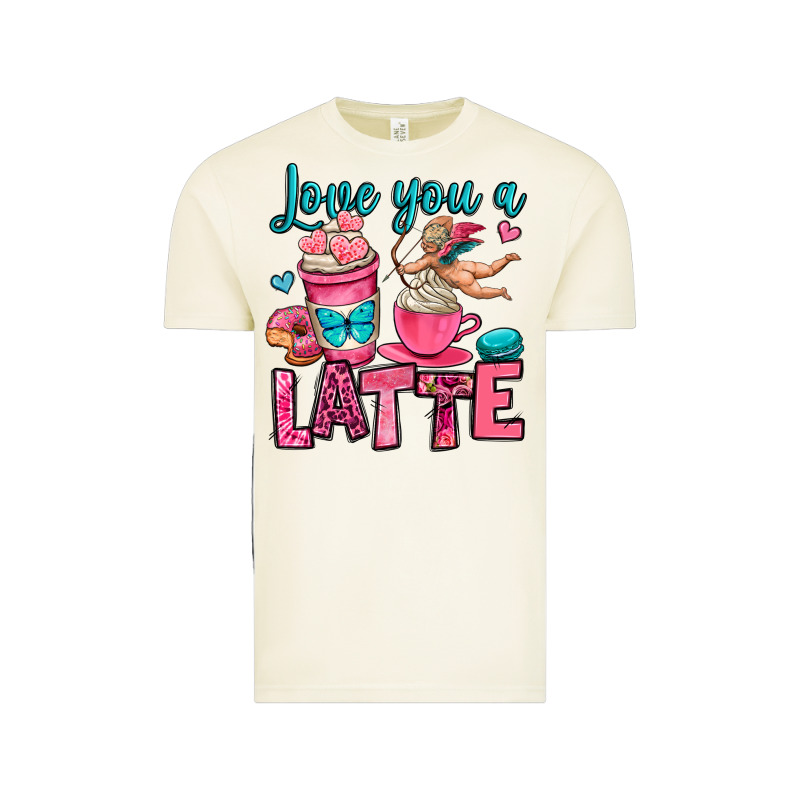 Love You A Latte Vintage Tee by OliviaCreatesArt | Teevron