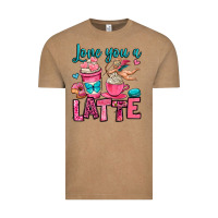 Vintage Coffee love you a latte Vintage Tee - OliviaCreatesArt