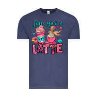 Vintage Denim love you a latte Vintage Tee - OliviaCreatesArt