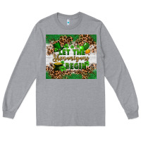 Heather Grey Let the shenanigans begin Long Sleeve Tee - FaDigitalArtStudio