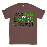 Chestnut Saint Patricks One Lucky Nurse Classic Tee - RanaPortraitStore