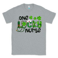 Heather Grey Saint Patricks One Lucky Nurse Classic Tee - RanaPortraitStore