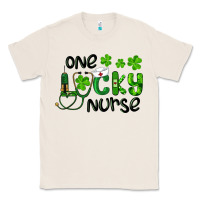 Natural Saint Patricks One Lucky Nurse Classic Tee - RanaPortraitStore