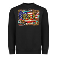 Black western america map usa Heavyweight Sweatshirt - BarkalooDesign