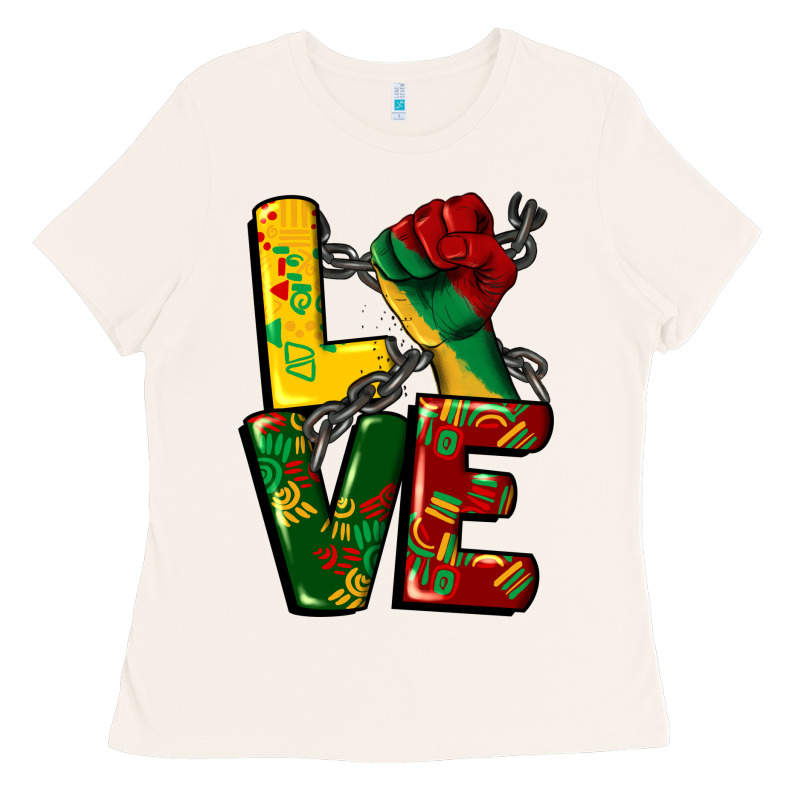 Love Juneteenth Ladies Tee by CowGirlArtShop | Teevron