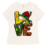 Bone love juneteenth Ladies Tee - CowGirlArtShop