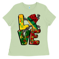 Matcha love juneteenth Ladies Tee - CowGirlArtShop