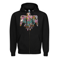 Black gypsy soul thunderbird Zipper Hoodie - BarkalooDesign