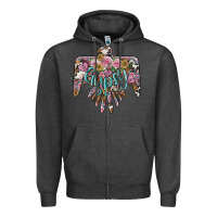 Charcoal Heather gypsy soul thunderbird Zipper Hoodie - BarkalooDesign