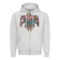 Dove Grey gypsy soul thunderbird Zipper Hoodie - BarkalooDesign