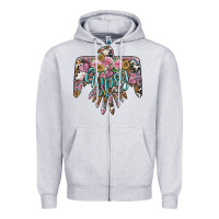 Heather Grey gypsy soul thunderbird Zipper Hoodie - BarkalooDesign