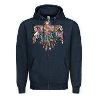Navy gypsy soul thunderbird Zipper Hoodie - BarkalooDesign