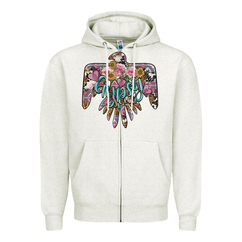 Gypsy Soul Thunderbird Zipper Hoodie by BarkalooDesign | Teevron