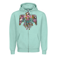 Seafoam gypsy soul thunderbird Zipper Hoodie - BarkalooDesign