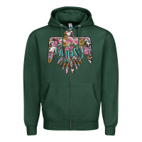 Sports Green gypsy soul thunderbird Zipper Hoodie - BarkalooDesign