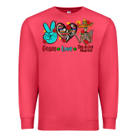 Cardinal peace love dia de los muertos Premium Sweatshirt - AdoDesignShop