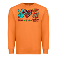 Carrot peace love dia de los muertos Premium Sweatshirt - AdoDesignShop