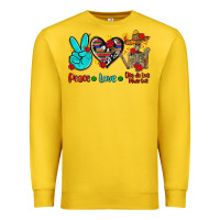 Lemon peace love dia de los muertos Premium Sweatshirt - AdoDesignShop