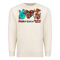 Sandshell peace love dia de los muertos Premium Sweatshirt - AdoDesignShop