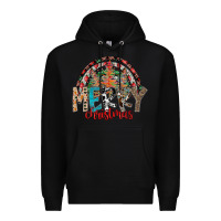 Black Merry Christmas Premium Hoodie - CowhideDigitalArt