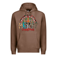 Chestnut Merry Christmas Premium Hoodie - CowhideDigitalArt