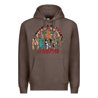 Coffee Merry Christmas Premium Hoodie - CowhideDigitalArt