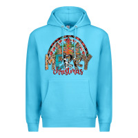 Ocean Blue Merry Christmas Premium Hoodie - CowhideDigitalArt