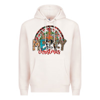 Pale Pink Merry Christmas Premium Hoodie - CowhideDigitalArt