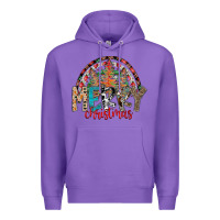 Purple Merry Christmas Premium Hoodie - CowhideDigitalArt