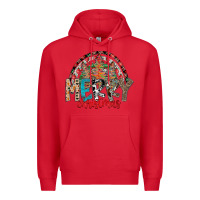 Red Merry Christmas Premium Hoodie - CowhideDigitalArt
