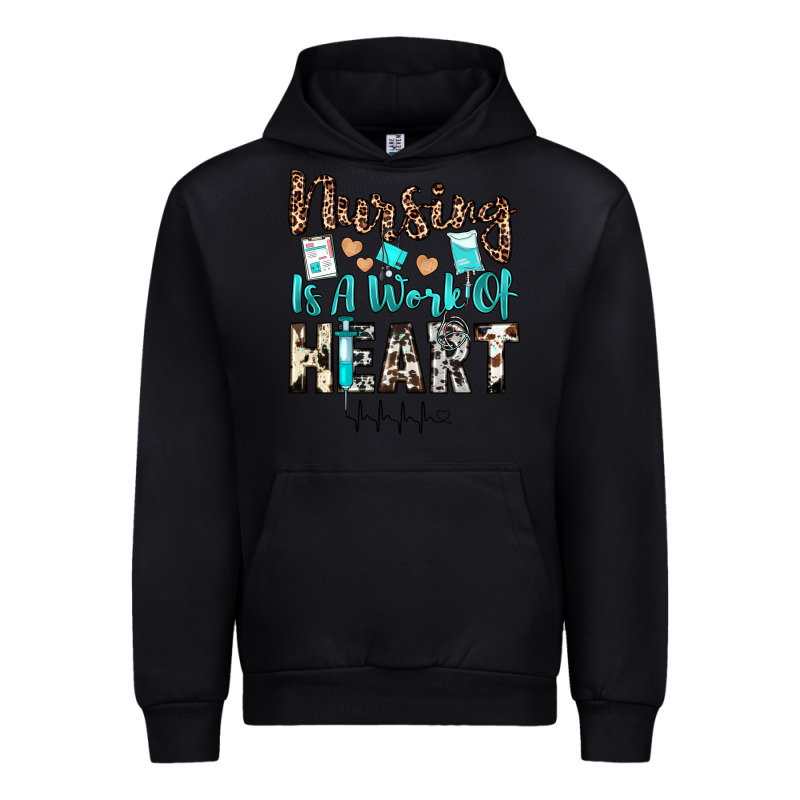 Nursing Is A Work Of Heart Urban Hoodie by JahusDesignShop | Teevron
