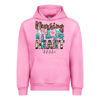 Fuchsia Pink nursing is a work of heart Urban Hoodie - JahusDesignShop