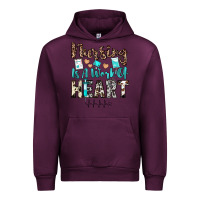 Mauve Wine nursing is a work of heart Urban Hoodie - JahusDesignShop