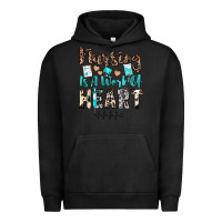 Pigment Black nursing is a work of heart Urban Hoodie - JahusDesignShop