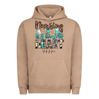 Pigment Burro nursing is a work of heart Urban Hoodie - JahusDesignShop