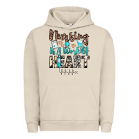 Pigment French Oak nursing is a work of heart Urban Hoodie - JahusDesignShop