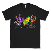 Black peace love crawfish mardi gras Classic Tee - CowGirlArtShop