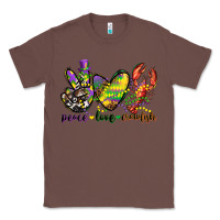 Chestnut peace love crawfish mardi gras Classic Tee - CowGirlArtShop