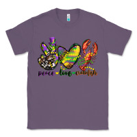 Lavender peace love crawfish mardi gras Classic Tee - CowGirlArtShop