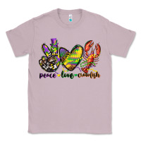 Lilac peace love crawfish mardi gras Classic Tee - CowGirlArtShop