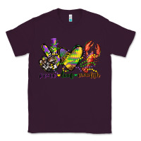 Plum peace love crawfish mardi gras Classic Tee - CowGirlArtShop