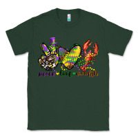 Sports Green peace love crawfish mardi gras Classic Tee - CowGirlArtShop