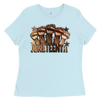 Baby Blue melanin juneteenth Ladies Tee - CowGirlArtShop