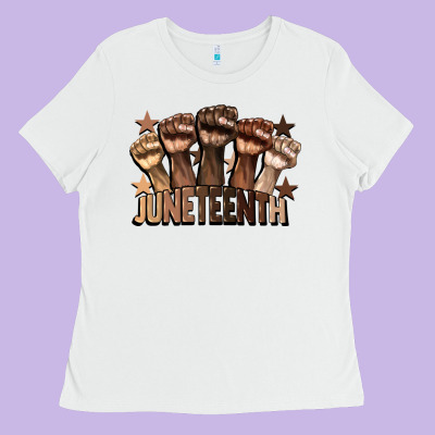 Melanin Juneteenth Ladies Tee Designed By Cowgirlartshop